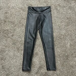 Faux leather pleather leggings - small